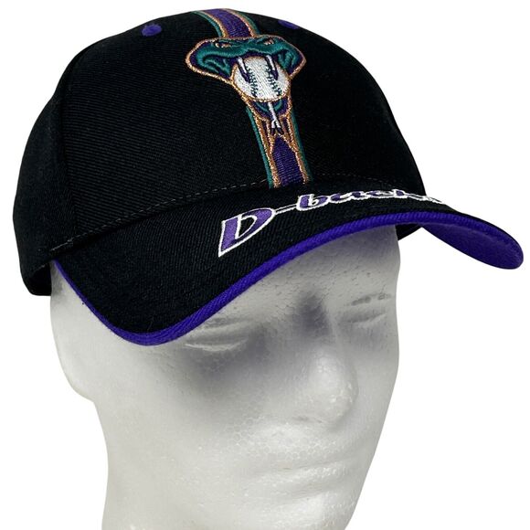 Arizona Diamondbacks Hat Baseball Cap D-backs Snake Wool Blend Strapback Black - Picture 9 of 9